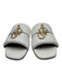 JW Anderson Shoe Size 39.5 White & Multi Leather open toe Logo Slides Sandals White & Multi / 39.5