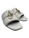 JW Anderson Shoe Size 39.5 White & Multi Leather open toe Logo Slides Sandals White & Multi / 39.5