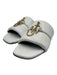 JW Anderson Shoe Size 39.5 White & Multi Leather open toe Logo Slides Sandals White & Multi / 39.5