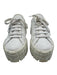 Prada Shoe Size 40 White Leather Lace Up Platform Chunky Box Inc. Sneakers White / 40