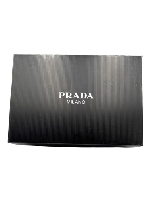 Prada Shoe Size 40 White Leather Lace Up Platform Chunky Box Inc. Sneakers White / 40