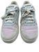 Victoria Shoe Size 6 gray & pink Suede & Synthetic Lace Up Fabric Block Sneakers gray & pink / 6