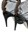 Fendi Shoe Size 41 Brown & Black Leather Upper Caged Spine Motif Sandals Brown & Black / 41