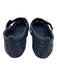 Larroude Shoe Size 11 Navy Blue Leather Woven Buckle Strap Flats Navy Blue / 11