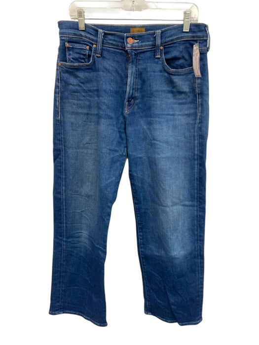 Mother Size 30 Medium Wash Cotton Mid Rise Straight Leg Jeans Medium Wash / 30