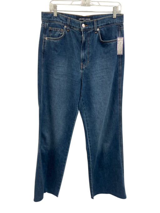 Veronica Beard Jeans Size 30 Dark Wash Cotton Mid Rise Straight Leg Jeans Dark Wash / 30