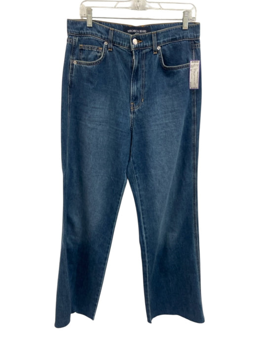 Veronica Beard Jeans Size 30 Dark Wash Cotton Mid Rise Straight Leg Jeans Dark Wash / 30