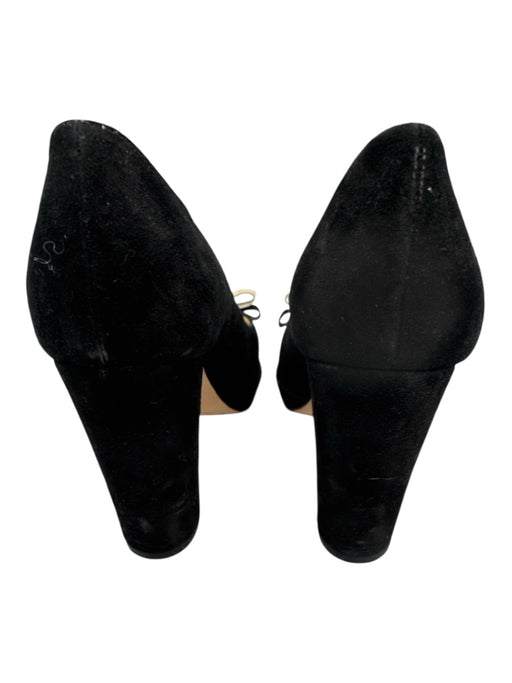 Butter Shoe Size 37 Black & Cream Suede leather Bow detail Almond Toe Pumps Black & Cream / 37