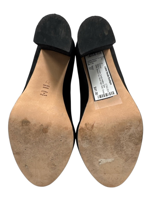 Butter Shoe Size 37 Black & Cream Suede leather Bow detail Almond Toe Pumps Black & Cream / 37