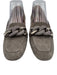 Sesto Meucci Shoe Size 9 Gray Suede Chain Buckle Kitten Block Heel Pumps Gray / 9