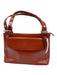 Frederic Paris Tan Leather Coated Top Handle Flap Bag Tan / Small