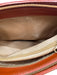 Frederic Paris Tan Leather Coated Top Handle Flap Bag Tan / Small
