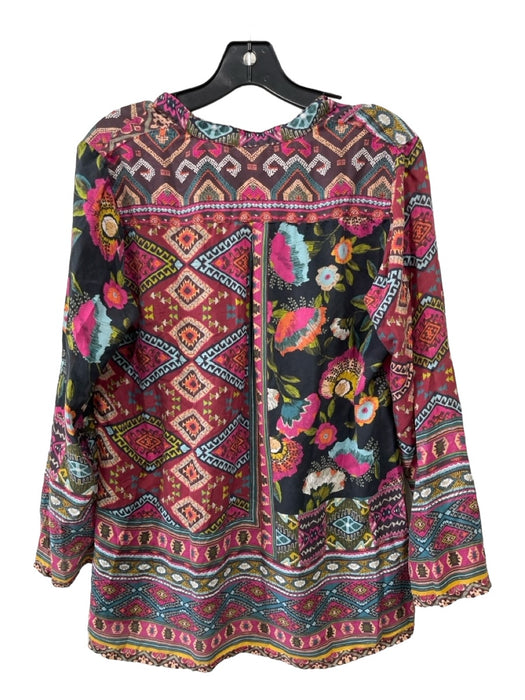 Johnny Was Size S Multicolor Silk All Over Print Top Multicolor / S