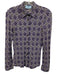 Prada Size Est XS/S Purple, White, Black Missing Fabric Tag Long Sleeve Top Purple, White, Black / Est XS/S