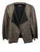 Lafayette 148 Size Est. Size Large Black & Gold Wool Blend Metallic Jacket Black & Gold / Est. Size Large