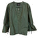 Lafayette 148 Size Est. Size Large Teal Green Polyester Metallic Zipper Jacket Teal Green / Est. Size Large