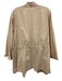 Lafayette 148 Size Est L/XL Khaki Cotton Blend Open Front Long Sleeve Jacket Khaki / Est L/XL