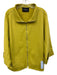 Lafayette 148 Size Est L/XL Lime Green Cotton Blend Open Front Zipper Jacket Lime Green / Est L/XL