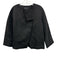 Lafayette 148 Size Est. Size: XL Black Linen Blend Textured Snap Jacket Black / Est. Size: XL