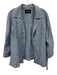 Lafayette 148 Size Est. Size: XL Blue Linen Chambray Open Front Cardigan Jacket Blue / Est. Size: XL