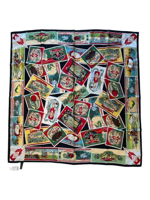 Tabasco Red, Yellow, Multi Silk Graphic scarf Red, Yellow, Multi / One Size