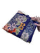 Johnny Was Purple & Multi Silk Sheer Floral Fringe scarf Purple & Multi