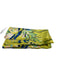 Echo Green & Blue Print Silk Abstract Floral Skinny scarf Green & Blue Print