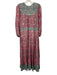 Bell by Alicia Bell Size S Pink, Aqua, White Silk & Cotton Lace Detail Dress Pink, Aqua, White / S