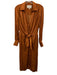 Brochu Walker Size S Burnt Orange Polyester Satin Long Balloon Sleeve Dress Burnt Orange / S