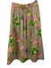 Tibi Size 6 Taupe Beige & Multi Cotton Botanical Gathered Pleating Maxi Skirt Taupe Beige & Multi / 6
