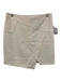 Tibi Size 6 Cream White Polyester Blend Paneled Back Zip Flap Detail Mini Skirt Cream White / 6