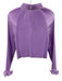 Tibi Size M Lilac Purple Polyester Accordion Pleats Long Sleeve high neck Top Lilac Purple / M