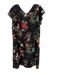 Rebecca Taylor Size 8 Black & Multi Polyester V Neck Sleeveless Dress Black & Multi / 8