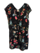 Rebecca Taylor Size 8 Black & Multi Polyester V Neck Sleeveless Dress Black & Multi / 8