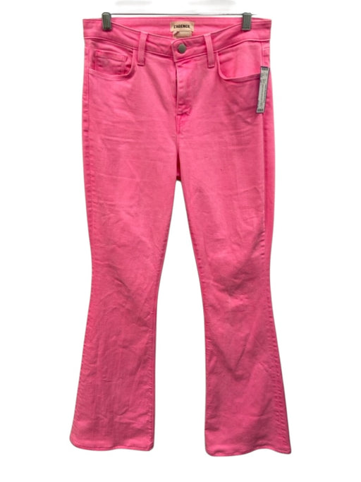 L'agence Size 27 Neon Pink Cotton Blend Denim 5 Pocket Button & Zip Fly Jeans Neon Pink / 27
