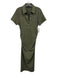 Veronica Beard Size M Olive Green Pique Side Ruching Short Sleeve Midi Dress Olive Green / M