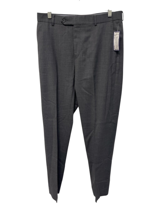 H Stockton Size 32 Dark Gray Wool Blend Solid Dress Slim Men's Pants Dark Gray / 32