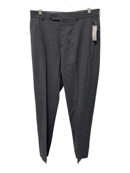 H Stockton Size 32 Dark Gray Wool Blend Solid Dress Slim Men's Pants Dark Gray / 32