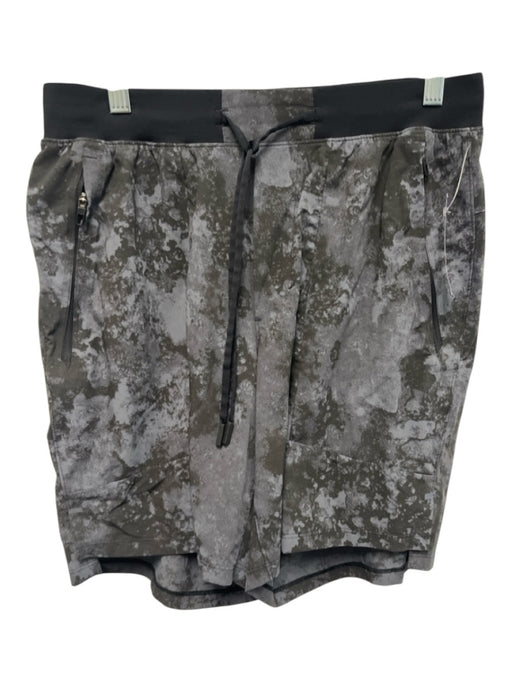 Lululemon Size Est S Gray & Black Synthetic Camo Athletic Men's Shorts Gray & Black / Est S