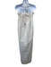 Inclan Studio Size XS White & Multi Linen Blend Metallic Shimmer Midi Dress White & Multi / XS