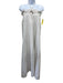Inclan Studio Size XS White & Multi Linen Blend Metallic Shimmer Midi Dress White & Multi / XS