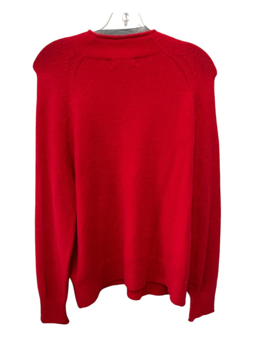 J Crew Size M Red Polyamide Blend Mock Neck Knit Sweater Red / M