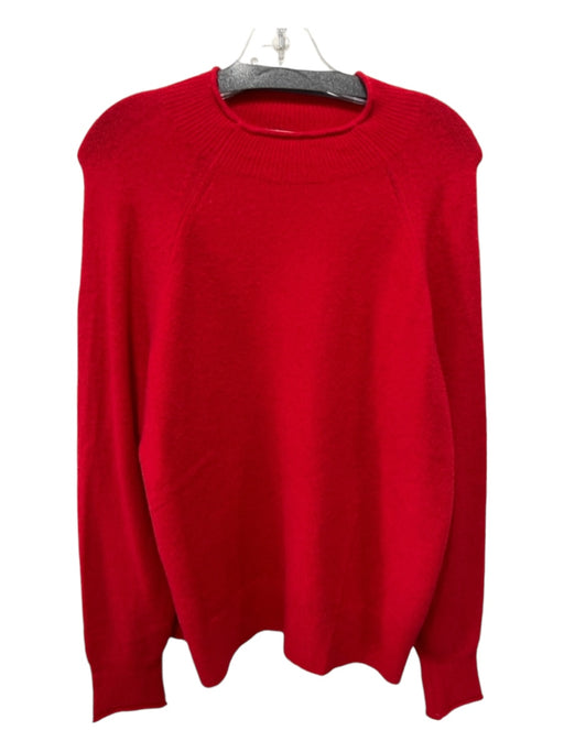 J Crew Size M Red Polyamide Blend Mock Neck Knit Sweater Red / M