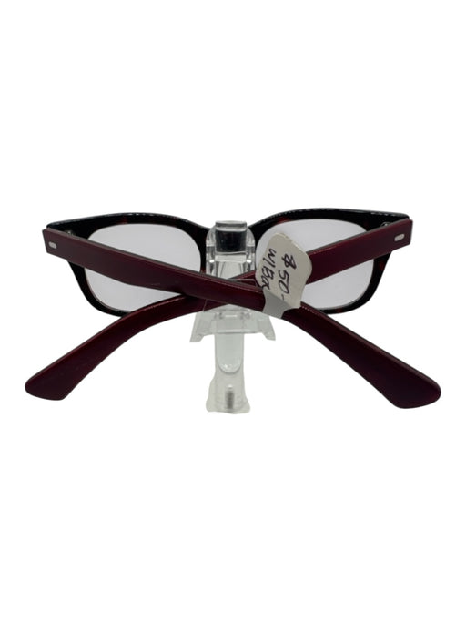 Caddis Dark Red Acetate Square Lens Readers Eyeglass Frames Dark Red