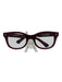 Caddis Dark Red Acetate Square Lens Readers Eyeglass Frames Dark Red