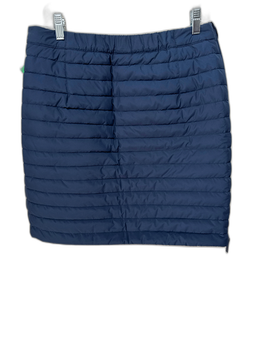 Jack Wolfskin Size M Navy Blue Polyester Puffer Zip Pockets Above Knee Skirt Navy Blue / M