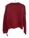 Jigsaw Size M Rust Red Cotton & Polyamide Chunky Knit Buttons Pockets Cardigan Rust Red / M