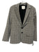 Tibi Size 10 Gray & Black Polyester & Wool 2 Buttons Glen Plaid Blazer Jacket Gray & Black / 10
