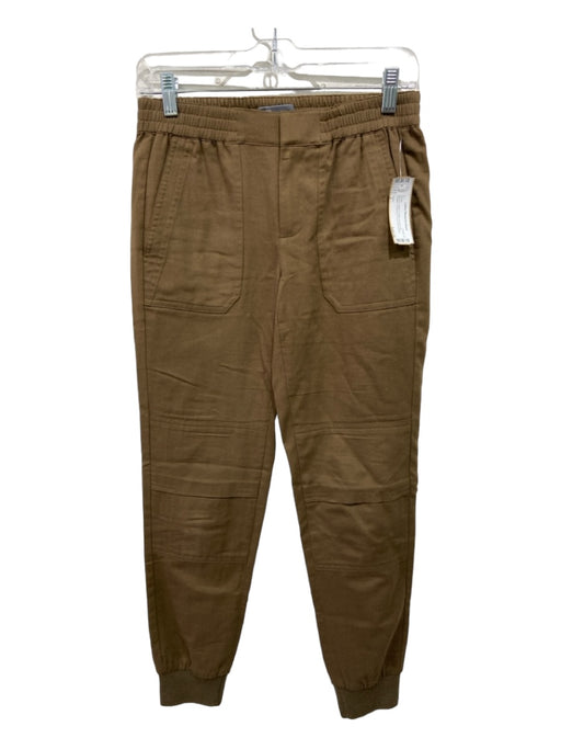 Vince Size 2 Brown Cotton & Wool Hook & Zip Jogger Carpenter Pocket Pants Brown / 2
