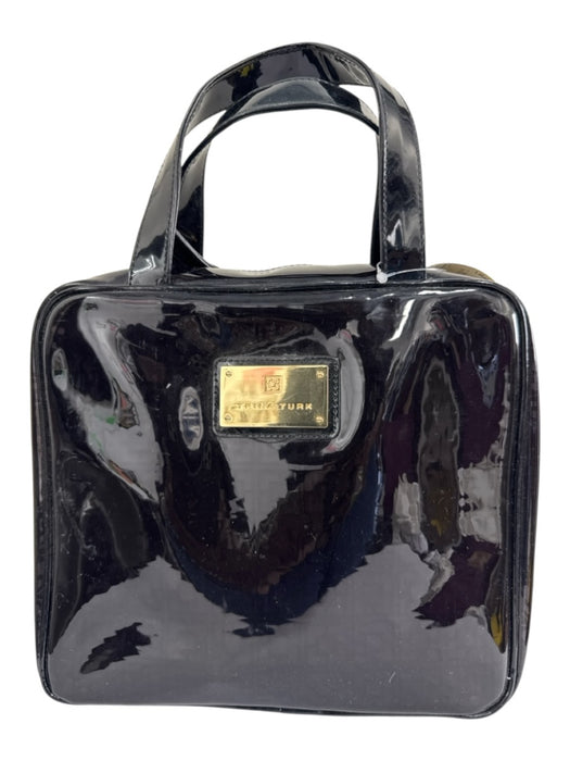Trina Turk Black Rubber Top Handles Cosmetic bag Travel Bag Set Of 4 Bag Black / S
